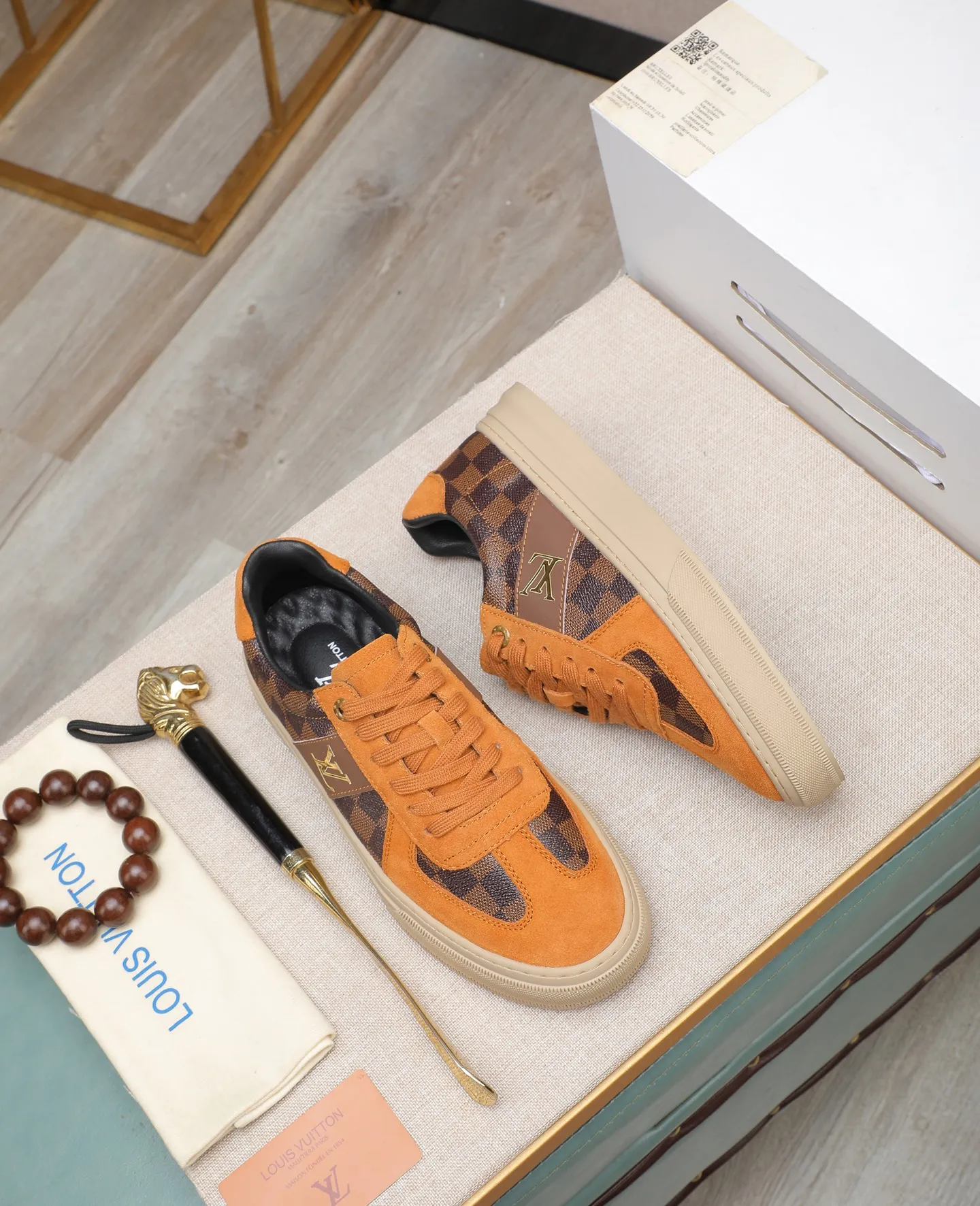 Men's shoes 💰420 📛📛(Niuli) high-end [LOUIS VUITTON】Louis Vuitton official website synchronizes new products👟Milan fashion catwalk style🇰🇾🇰🇾LV house logo, celebrity style, a must-have for fashionistas⚠️First-layer calfskin➕Cowhide lining➕Official website original original outsole👞Number 38-44